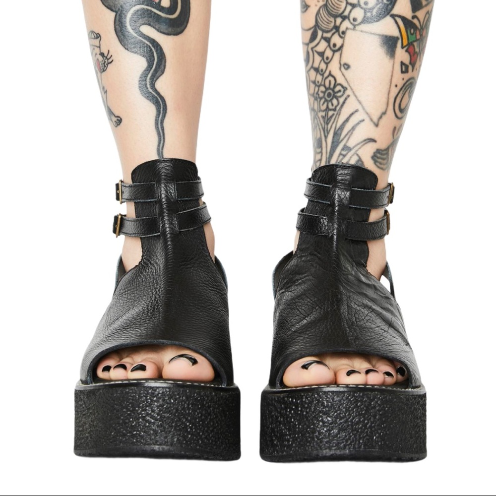 Free People HTF Dollskill Chunky Print Platform - Picture 8 of 14